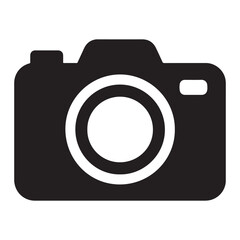 Camera icon vector silhouette