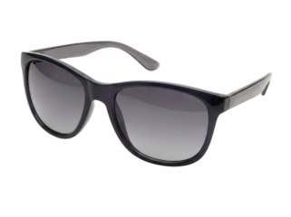 UV protection sunglasses with modern frame styling, smooth lens curvature and clean minimal silhouette, isolated on white and transparent background, PNG high clarity product image