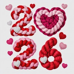 3D 2026 number design representing the year 2026 on   background