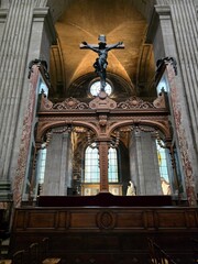 A section of the Luxembourg Gardens in Paris. Design of a natural park.