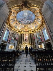 A section of the Luxembourg Gardens in Paris. Design of a natural park.
