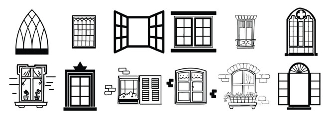 window icon vector template