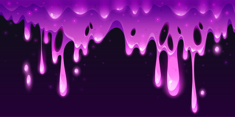 Pink slime dripping, liquid goo or mucus texture