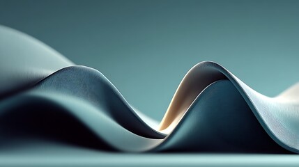 Abstract teal waves textured background, seamless pattern design, organic, modern aesthetic, smooth flowing curves