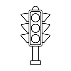 Green traffic light symbol vector icon illustration design concept