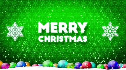A festive Merry Christmas greeting card displayed with warm holiday decorations and a cozy seasonal atmosphere.
