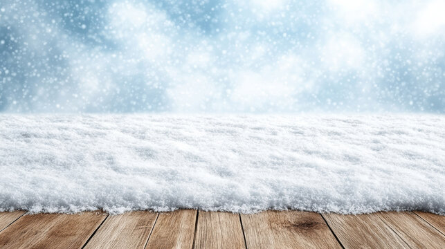 Snow snowfield wooden floor snowfall winter sky cold texture - Powered by Adobe