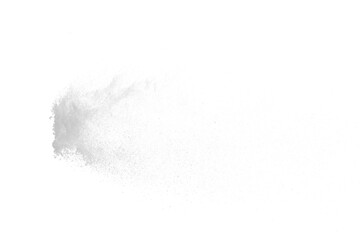 a white flying snow on the transparent background