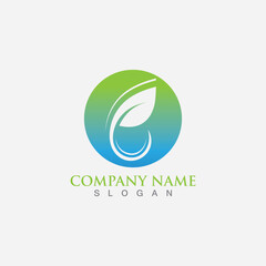 Fototapeta premium Green leaf ecology nature element vector