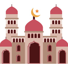 Mosque Flat Icon Design