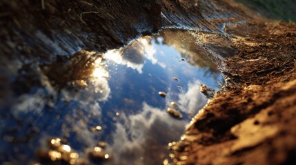 The ground and sky exchange colors, patterns, and textures in unpredictable cycles