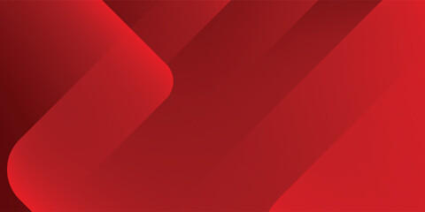 Obraz premium Design abstract red background with glowing geometric lines. Modern red gradient square shape design. Futuristic technology concept.