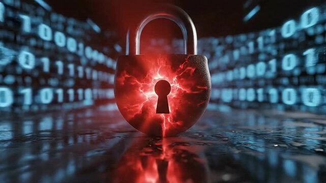 Digital Security - A Visual Representation of Data Protection and Cyber Threats.