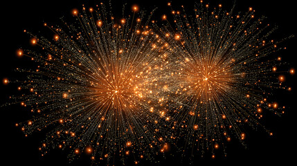 fireworks in the night sky