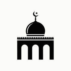 mosque, islamic, architecture, dome, minaret, crescent, star, worship, religion, prayer, building, temple, silhouette, icon, vector, graphic, design, symbol, culture, heritage, holy, spiritual, sacred