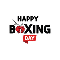 Celebrate happy Boxing Day with gloves and wishes