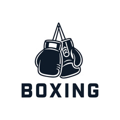 Bold boxing gloves graphic ready for competition