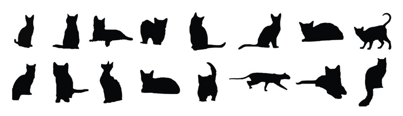cat silhouette vector
