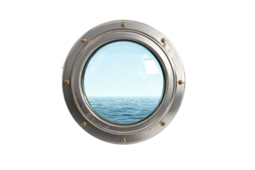 Ship Porthole Window Icon Isolated on Transparent Background