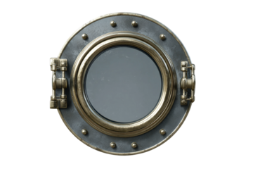 Nautical Porthole Window Graphic Isolated on Transparent Background
