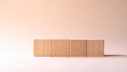 Wooden Blocks Arrangement for Concept