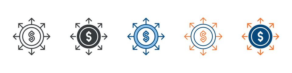 Business Expansion Icon Set Multiple Style Collection 