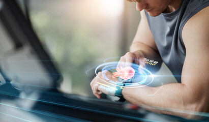 Smartwatch heart rate tracking and AI fitness technology