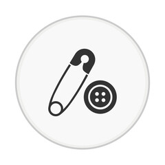 Safety Pin Baby Clothes Icon