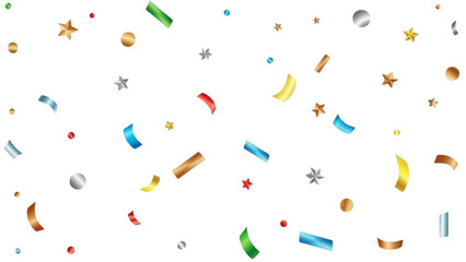 Celebratory Confetti Cascade A Burst of Joyful Colors