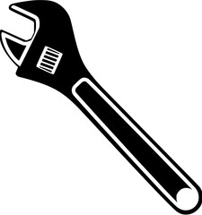 tool illustration mechanical silhouette repair logo work icon service outline industry maintenance engineer technology workshop engineering wrench mechanic industrial shape mechanism vector graphic ba