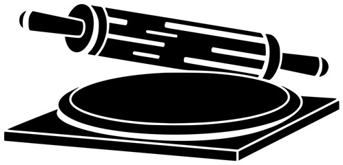 cooking illustration bakery silhouette kitchen logo wooden icon pin outline utensil food dough cook pastry tool bake preparation traditional shape and vector graphic background