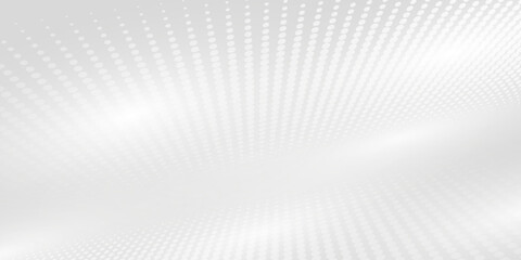 White gray wave light technology texture background dots. Geometric background modern abstract background, futuristic graphics.