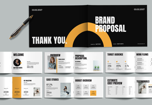 Brand Proposal Brochure Template Layout