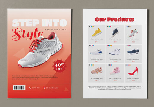 Product Catalog Flyer Layout Template