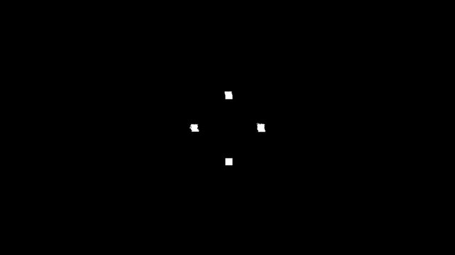 Glitch Loopable Buffering Animation With Progress Motion.