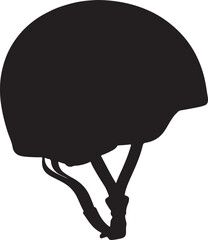 Safety Helmet for Girl Icon Silhouette, Female Worker Hard Hat Vector, Women Safety Gear Symbol