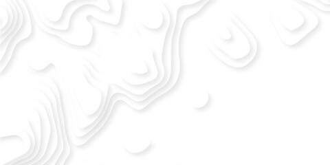 Pattern with lines the stylized height of the topographic map contour in lines and contours isolated on layers. White topography curve lines map isolated on white background © armans