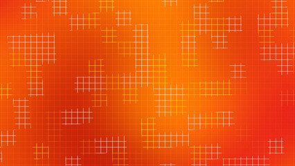 Orange Red Gradient Grid Line Pattern Background wallpaper