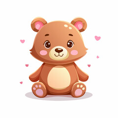 Obraz premium teddy bear with heart