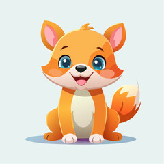 Cute cartoon animal character