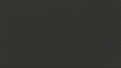 Dark textured surface demonstrating a fabric pattern with a uniform layout and neutral color at a close range view