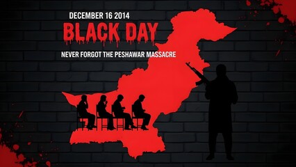 Remembering the Peshawar massacre on black day december 16th with somber reflection