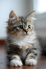 Obraz premium a photo of a cute cat