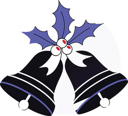 Jingel bell illustration isolated on white background