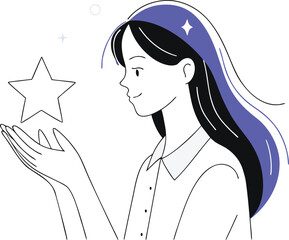 Abstract twinkel design isolated on white background