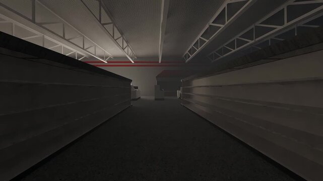 Empty mall shopping center liminal space