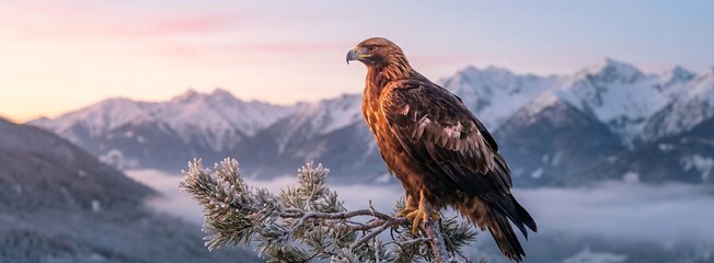 Facebook Cover Photo of Majestic Eagle at Dawn