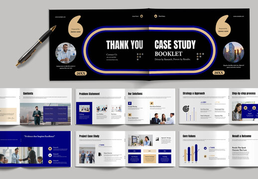 Business Case Study Brochure Design
