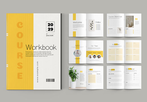 Course Workbook Template Layout