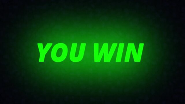 Green You Win Animation